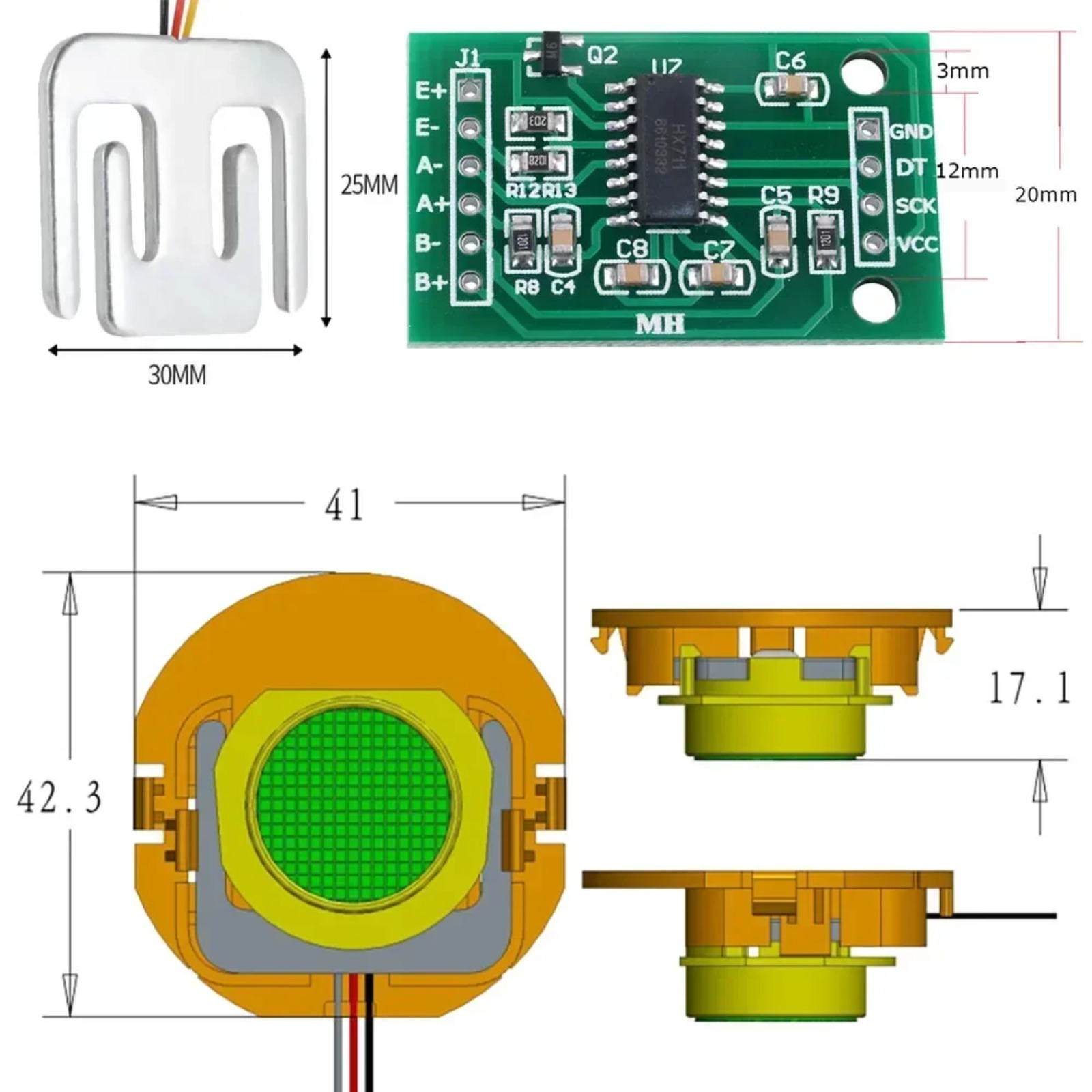 Arduino Vending Machine Project - DIYmall 50KG Load Cell Weight Sensor