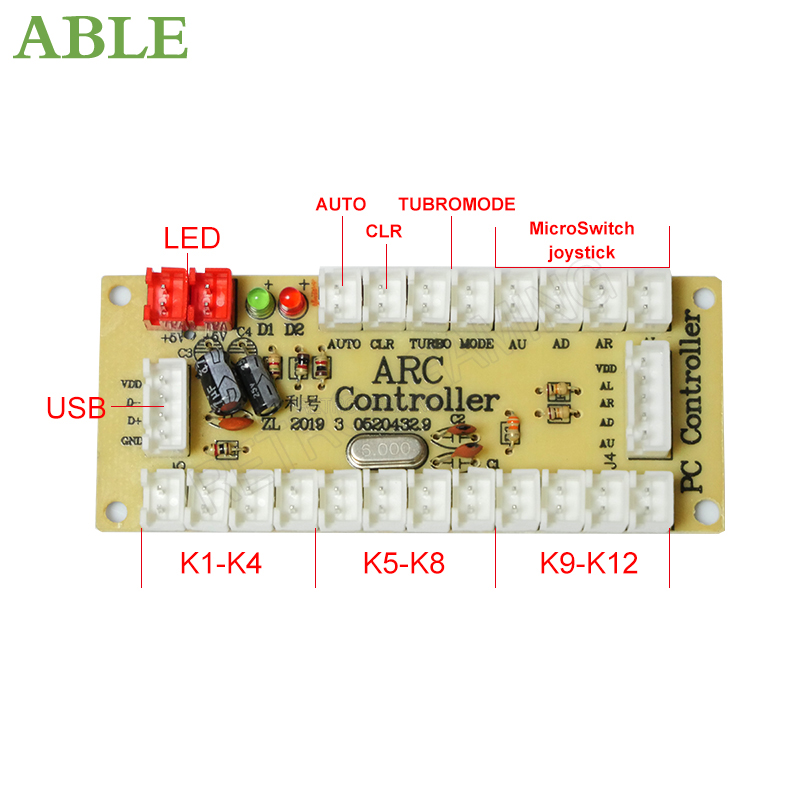 Arcade 2 Player Zero Delay Kit - đánh giá và giá Arcade Button Pcb