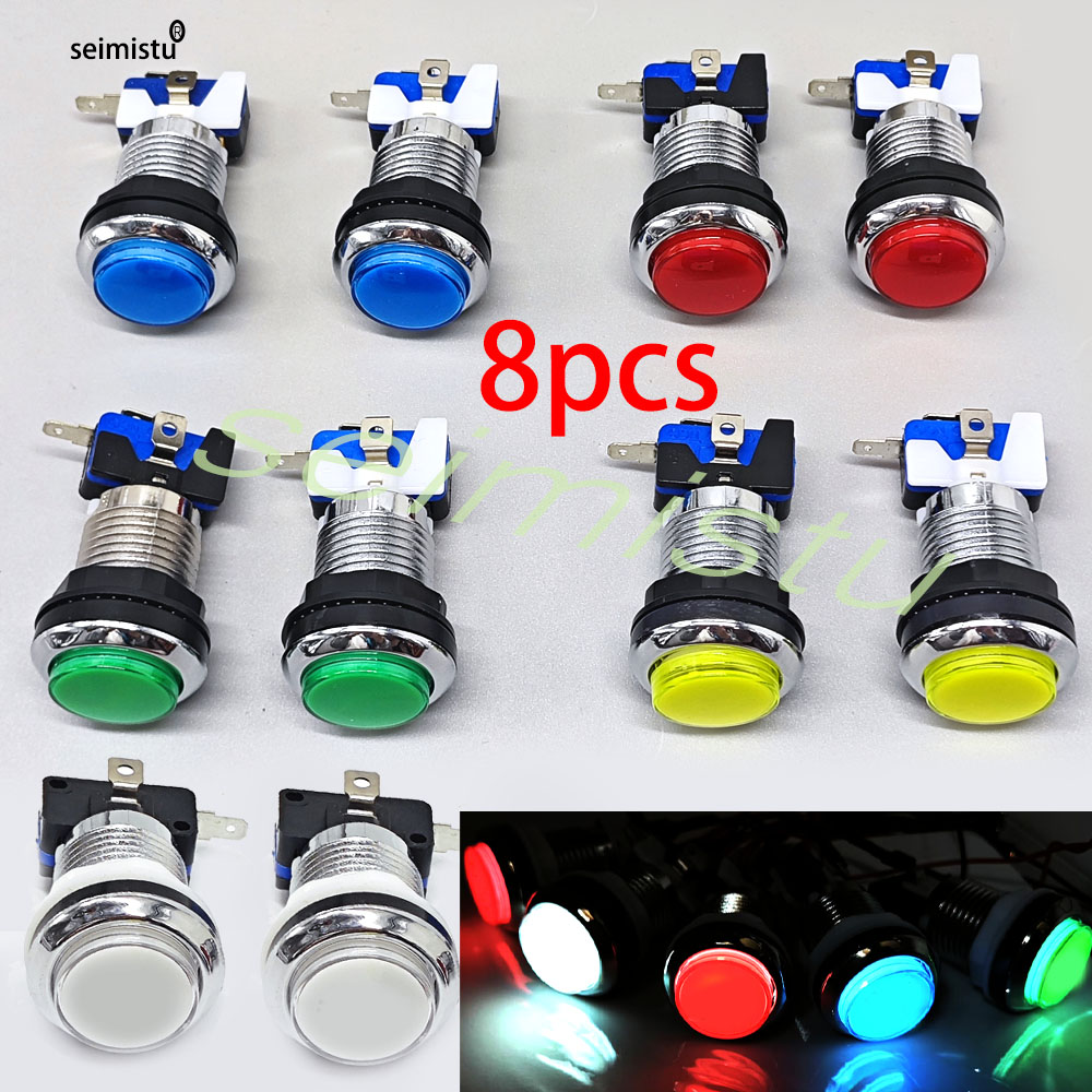 33mm Arcade Button Push LED Li - đánh giá và giá Arcade Button Pcb