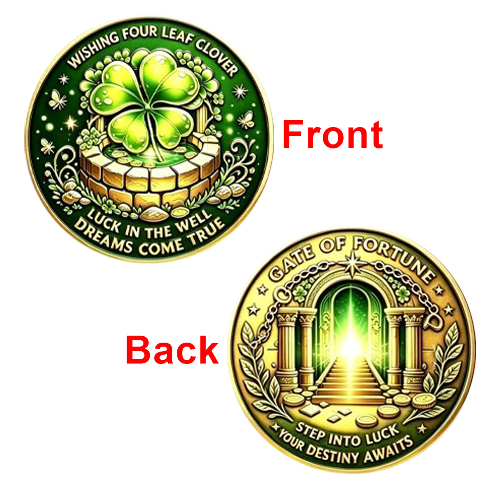 5pcs Wishing Four Leaf Clover  - đánh giá và giá Token Coin Mechanism