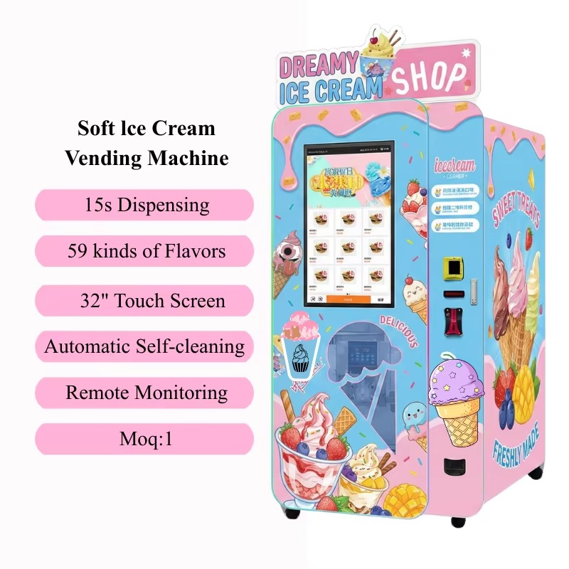 Smart Commercial Ice Cream Ven - đánh giá và giá Commercial Vending Machine