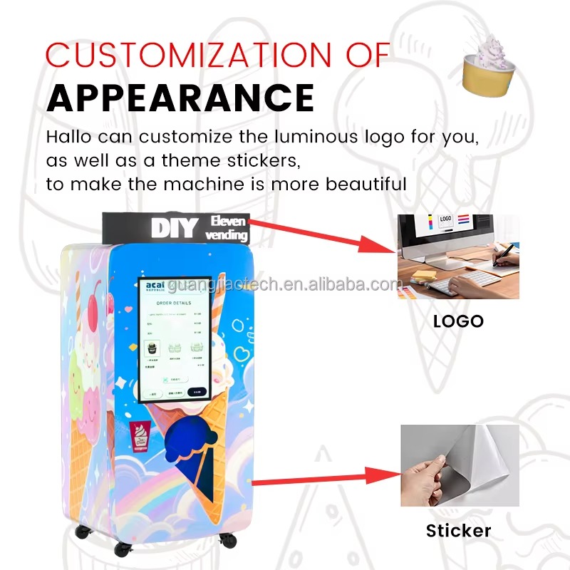 Smart Commercial Ice Cream Ven - đánh giá và giá Commercial Vending Machine
