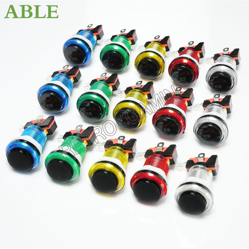 12 Chiếc 6 Màu 28Mm Lỗ Gắn 5V/ - đánh giá và giá Arcade Button Pcb